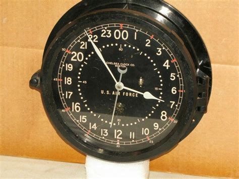 Chelsea Usair Force Clock 8 12 Circa 1954 24 Hr Dial Chelseaclock