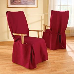 Amazon.com - Sure Fit Cotton Duck Dining Room Chair Slipcover With Arms