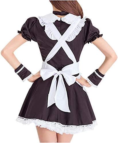 Amazon Com KINGOLDON Women Maid Costume Cosplay Show Costume Japanese