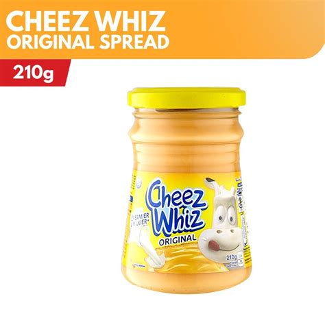 Cheez Whiz Original Cheese Spread 210g Shopee Philippines