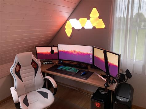 Refreshed My Setup With A New PC Gaming Room Setup Room Setup Gaming Desk Setup