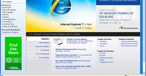 Microsoft Releases Web Browser Upgrade
