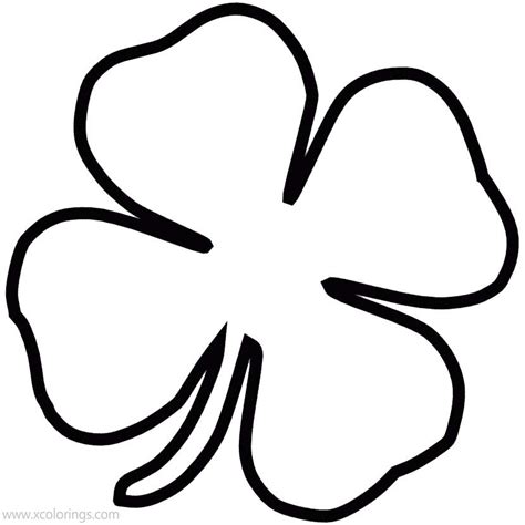 Clover Leaf Coloring Page
