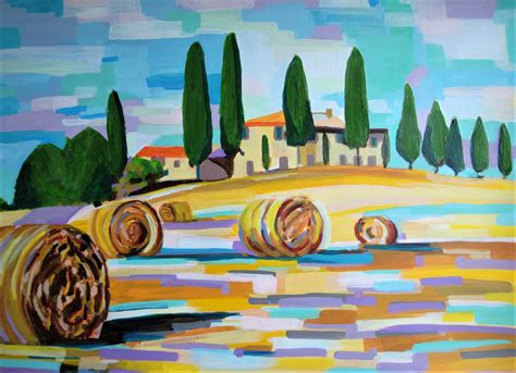 Landscapes Of Tuscany 绘画 由alexandra Djokic Artmajeur