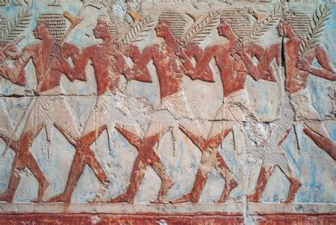 Relief Of Hatshepsut`s Trading Expedition To The Land Of Punt Stock Image Image Of Hatshepsut