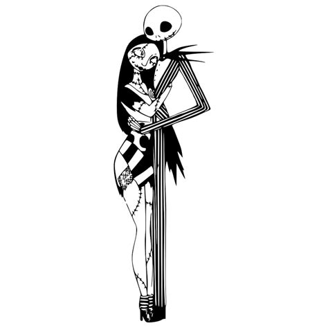 Jack And Sally Silhouette Svg