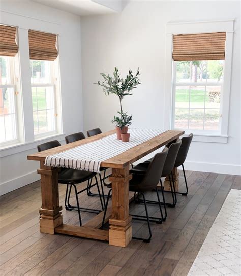 Diy Modern Farmhouse Dining Table For The Flip House Shanty 2 Chic