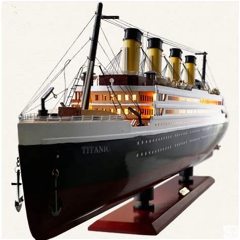 Discount 30 100cm Wooden Titanic Cruise Ship Model With Led Lights
