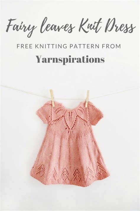 Fairy Leaves Knit Dress Pattern From Yarnsinspirations