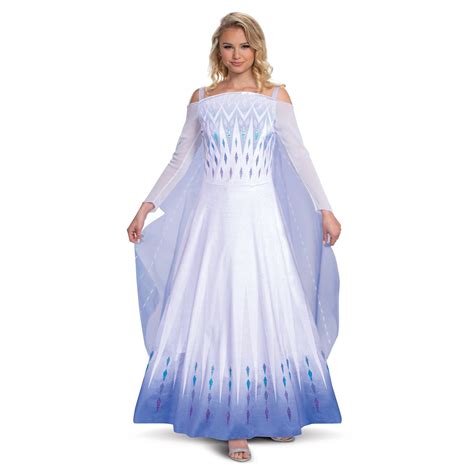 Princess Elsa Cosplay Costume Blue Dress Gown Ice Snow Queen Elsa Dress