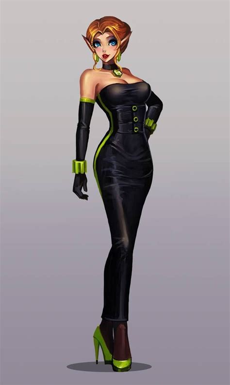 Kalliana 4 By Azlaecxh421 On Deviantart Spy Girl Hobble Dress