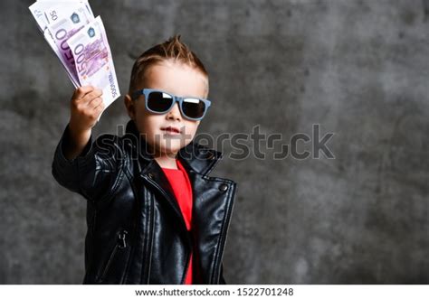 Happy Rich Kid Boy Millionaire Fashion Stock Photo 1522701248