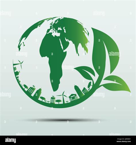 Ecology Concept Map Stock Vector Images Alamy