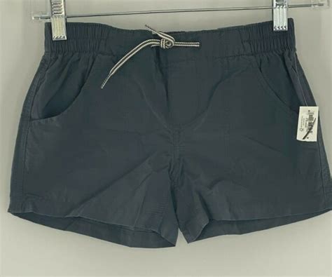 Old Navy Functional Drawstring Elastic Waist Pocket Gray Shorts Girls 8