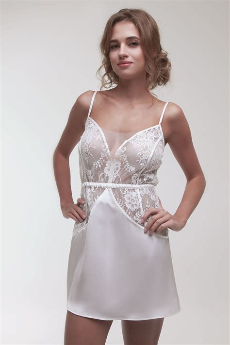 Silk Bridal Chemise With Lace D This Classic Silk Nightgown With A