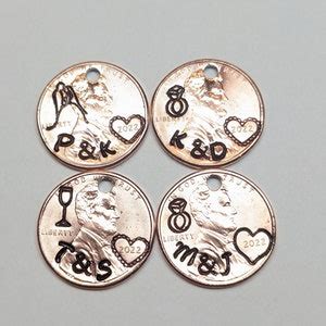 Personalized Wedding Day Lucky Penny Lucky Penny For Her His Etsy