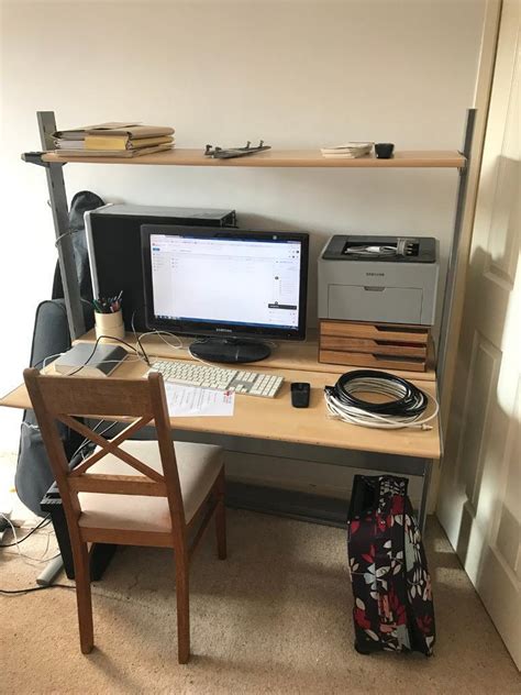 Large Ikea Computer Desk With Shelves In Westbury On Trym Bristol