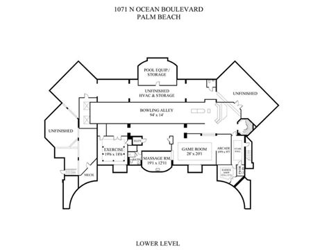 Luxury House Plans With Bowling Alley