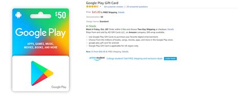 We did not find results for: Deal Alert Get a $50 Google Play gift card for $45 from Amazon ($5 off)