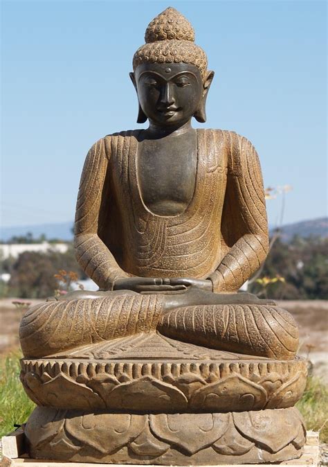 He is said to have lived for 80 years. SOLD Stone Meditating Buddha 42" (#77ls61): Hindu Gods ...