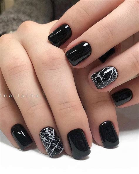 Trendy Black Nails Designs Inspirations 2019 Blacknails