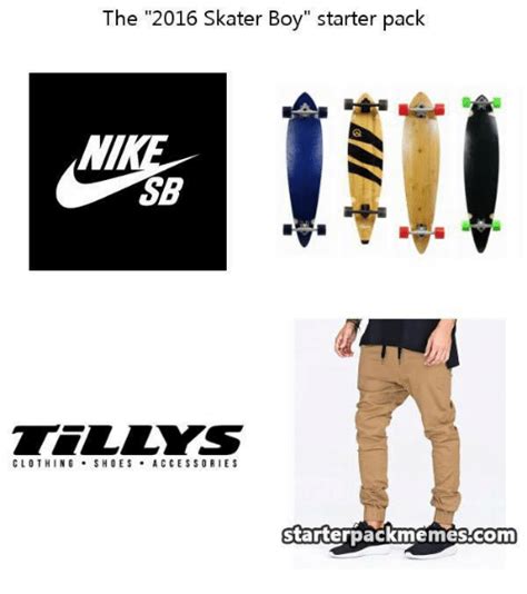 The 2016 Skater Boy Starter Pack Sb Tazzys Clothing Shoes Accessories