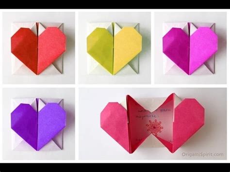 Tutorial Origami Heart Box Corazón En Origami