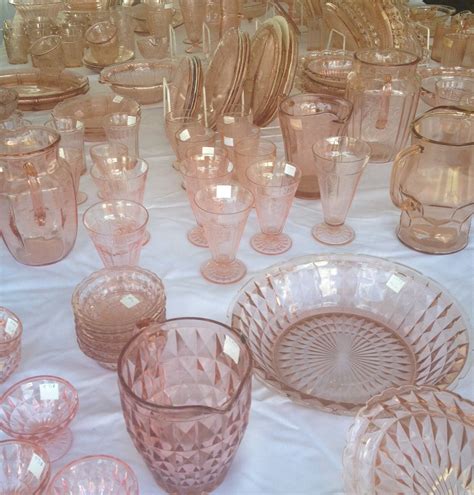 Vintage Pink Carnival Glass For Sale At Brimfield Antique Fair In Ma My Weakness
