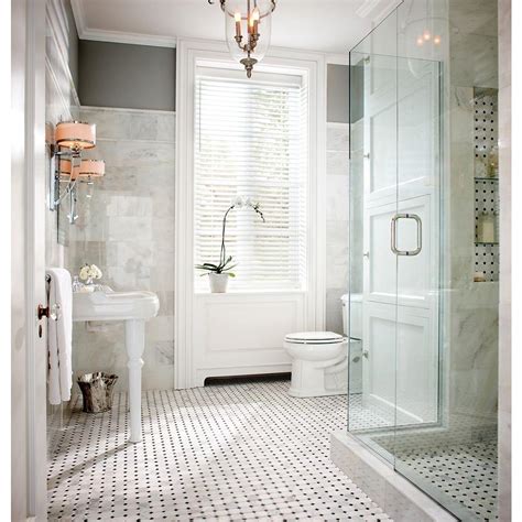 Millions of years of polished marble reflects light to make rooms seem more spacious while offering a touch of so if you're thinking about incorporating this fabulous flooring into your home design, read on to learn. 30 great ideas for marble bathroom floor tiles