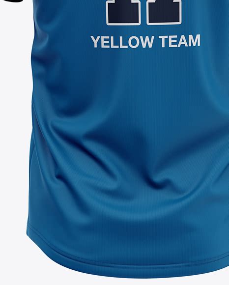 Download Men's Two-Buttons Baseball Jersey Mockup - Back View Of ...