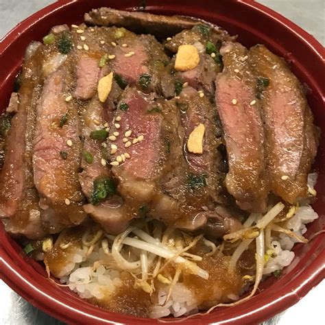 牛タン丼580円とサーロイン丼700円。 肉屋 ししや〜 Inamiのblog