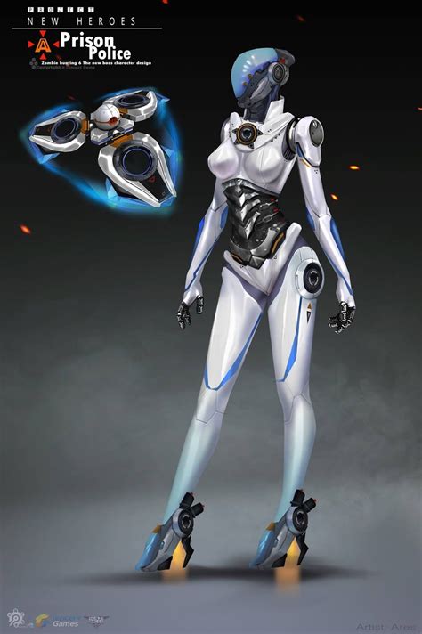Ares Kai Fine Art Female Robot Robot Art Cyberpunk Character