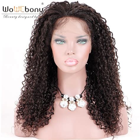 Human Hair Wigs With Baby Hair Kinky Curly Brazilian Remy Hair Glueless