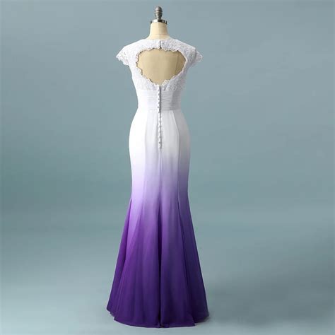 Purple And White Wedding Dresses