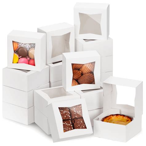 Buy Fit Meal Prep Pack Bakery Boxes With Window X X White Cake