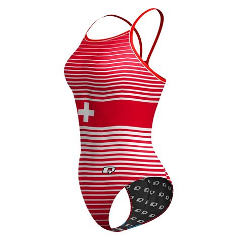 Swiss Skinny Strap Swimsuit Q Swimwear