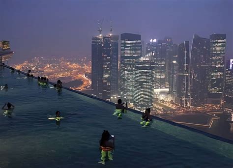 the infinity pool of marina bay sands the pearl of singapore