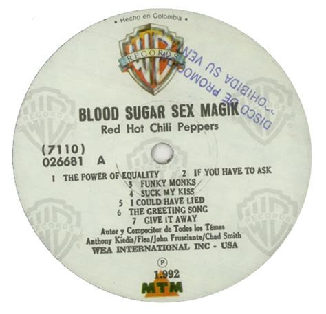 Red Hot Chili Peppers Blood Sugar Sex Magik Colombian Vinyl Lp Album