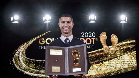 Ronaldo Receives The Golden Foot Award Juventus