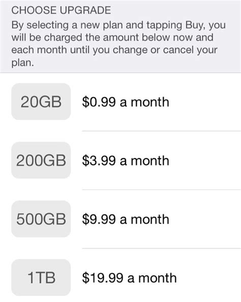 Tap downgrade options and enter your apple id password. Apple's New iCloud Storage Plans Go Live, Monthly Prices ...