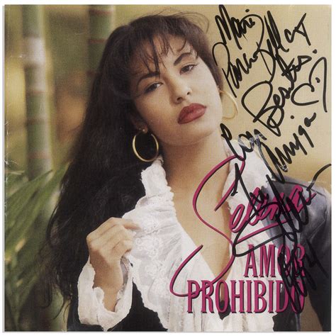 Lot Detail Selena Signed Amor Prohibido Cd The Last Album