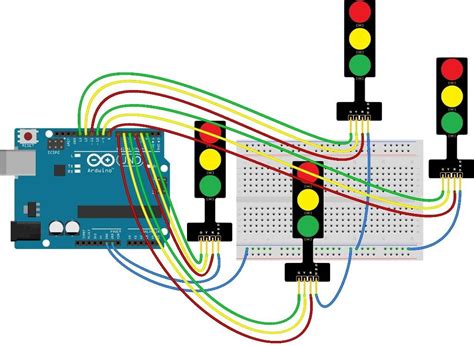 Led Traffic Light Simulation Module V V For Arduino Raspberry