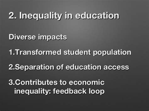 Effects Of Educational Inequality In America Knowledge
