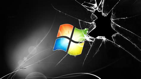 Hd Cracked Broken Screen Windows Hd Wallpaper