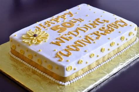 50th Wedding Anniversary Square Cakes 50th Wedding Anniversary Cakes