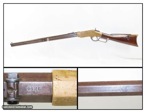 1864 Mfr New Haven Arms Co Henrys Patent Lever Action Rifle 44