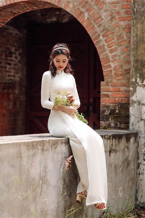 High Quality Vietnamese Ao Dai White Special Vietnamese Ao Etsy