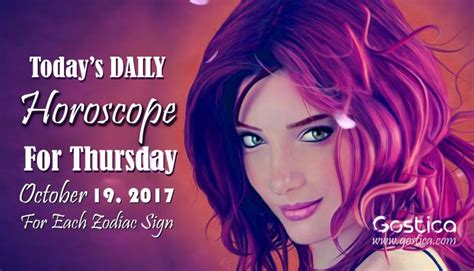 October 12 zodiac compatibility, love characteristics and personality. Today's DAILY Horoscope For Thursday, October 12, 2017 For ...
