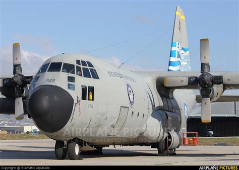 745 Greece Hellenic Air Force Lockheed C 130h Hercules At Elefsina