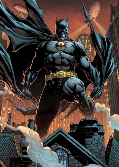 Batman In Gotham Poster Picture Metal Print Paint By Dc Comics